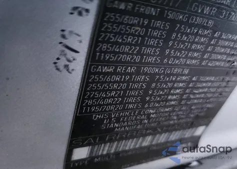 2017 Land Rover Discovery Hse z USA, uszkodzony, nr VIN SALRRBBKXHA031097